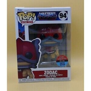FUNKO POP NYCC 2021 EXCLUSIVE MOTU ZODAC TOY TOKYO STICKER IN HAND LE #94